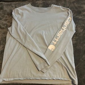 Light blue long sleeve Carhartt shirt